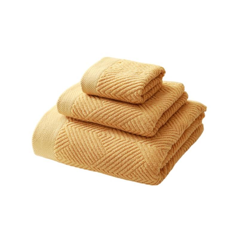 

Набір з 3 наборів рушників для ванни з чистої бавовни Абсорбуючі рушники для дорослих Однотонні М які Лицьові Ручні Душові Рушники для Набору Рушників для Ванної кімнати 3pcs set