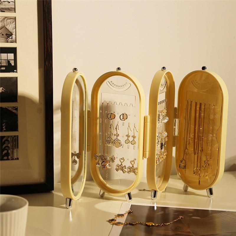 M-Modern-Jewelry Storage Box Earring Necklace Bracelet Jewelry Box Home Multi-Function Folding Display Stand