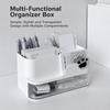 Multi-functional Desktop Stationery Organizer Student Desk Office Pen Holder Drawer Large Capacity Space Saving Storage Rack