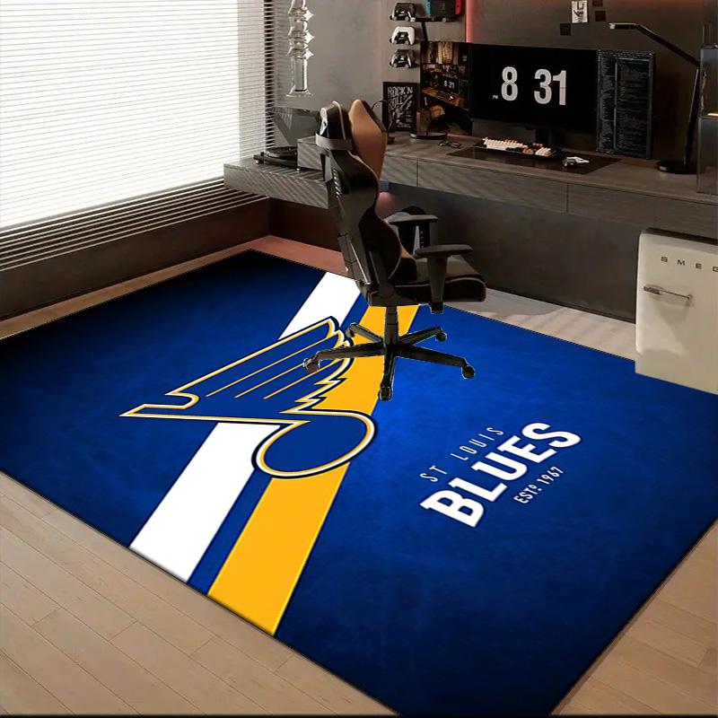 St. Louis Hockey Floor Mat for Living Room, Game Rooms, Office, Bedroom, Office Floor Mat Playful Design, Christmas Fan Gifts
