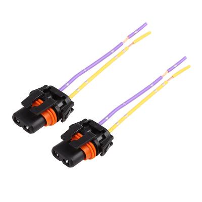 DC 9006 HB4 Female Bulb Adapter Wire Socket for Car Headlight Fog Lamp 2 Pack