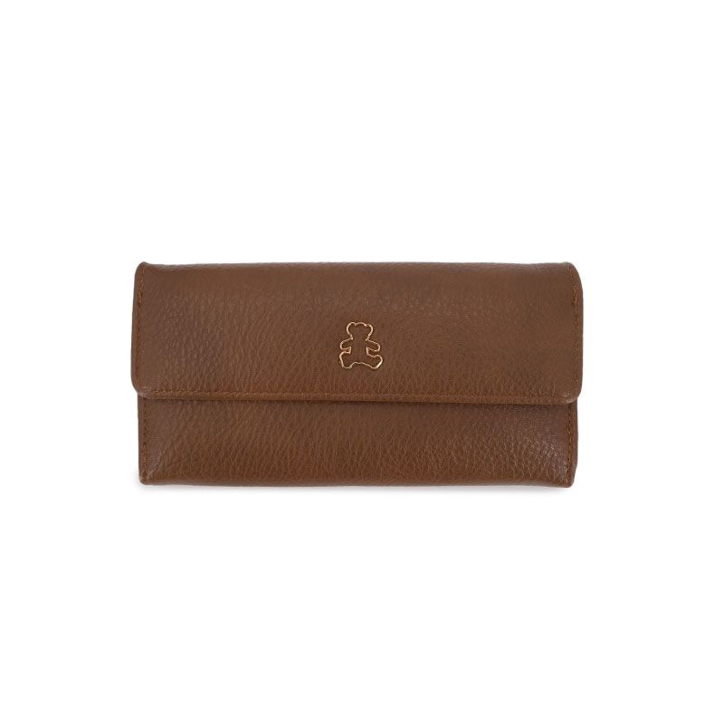 Porte feuille texturé à rabat Mixte LULU CASTAGNETTE