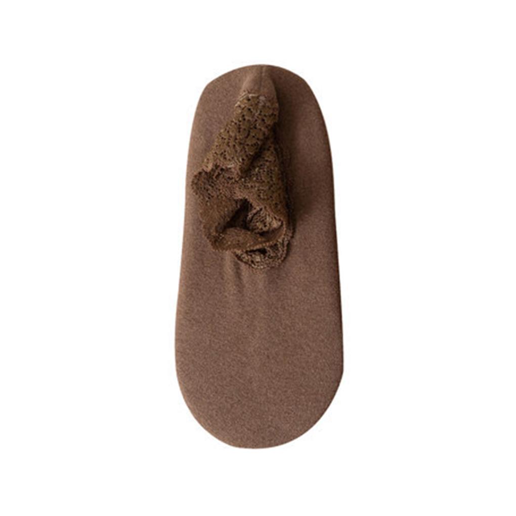 

Winter Warm Socks Lace Non-Slide Stockings Vintage Style Tight Weaving Solid Color Sock Breathable Girls Hosiery Daily Wear