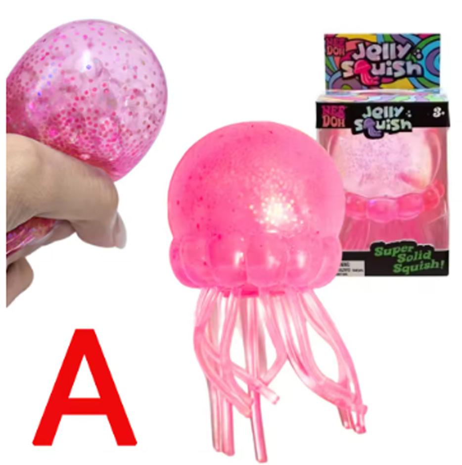 Nieuwe Fuzz Bal Kwallen Squishy Blind Box Willekeurige Kleur Zacht Stressverlichtend Speelgoed Schattig Ontspannend Knijp Sensorisch Speelgoed