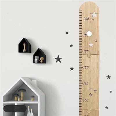 Wall Hanging Kids Growth Chart Precise Scale Children Room Nursery Bedroom Baby To Adults Boys Girls Wooden Splicing Height Measurement Ruler