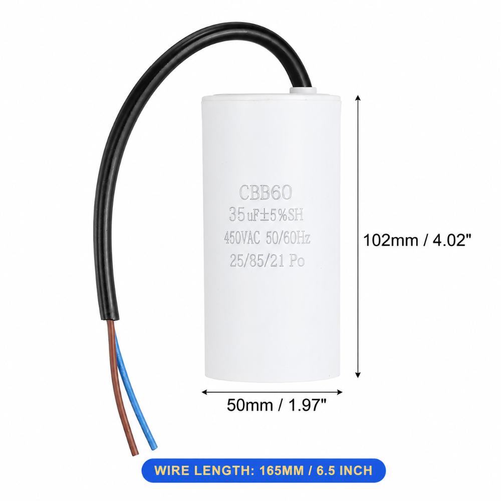450V CBB60 Capacitor 50/60Hz Water Pump Capacitor Durable Start Capacitor