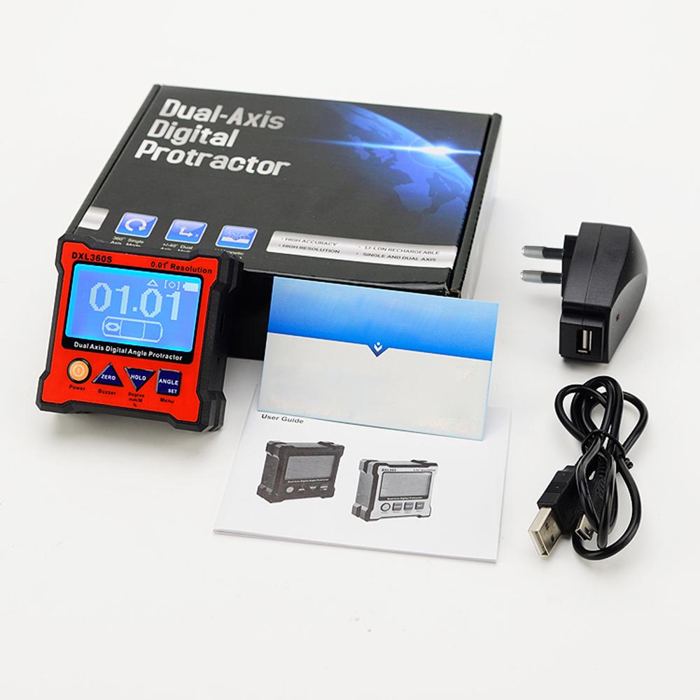 Digital Electronic Level & Angle Gauge Angle Finder Magnetic Base Measuring Tool for Carpentry Building Masonry
