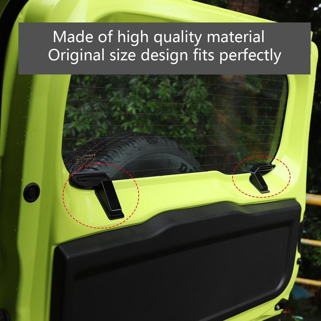 Rear Windshield Heating Wire Protection Cover Sticker For Suzuki Jimny 2019-2023 ABS Car Accessories,2PCS,Black