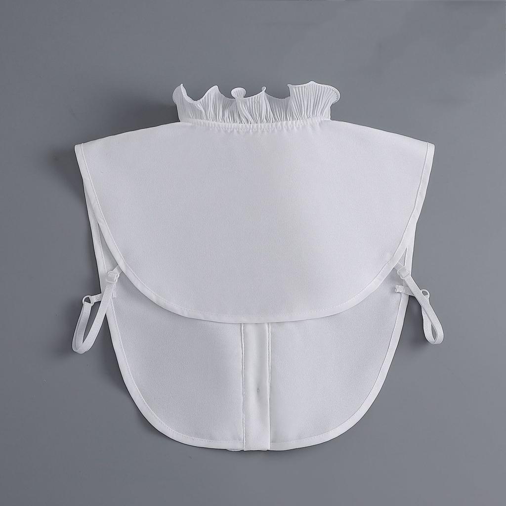 Perfect Match Korean Stand Fake Collar For Women Shirt Front Ties Detachable Collar Stand Dress Sweater False Collar Girls Fuax Cols Accessory