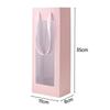 Elegant Single Rose Gift Box 10-Pack Clear Floral Presentation Bags In White Blush Pink for Valentine Weddings Special Occasions