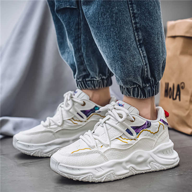 Moda Outdoor Zima Męskie Letnie Białe Trampki Płaskie Rozmiar 50 Buty Męskie Żółte Botki Sportowe Tens 2025g Sportowo-rekreacyjne Sapateneis