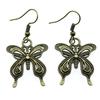 Filigree Butterfly Dangle Earrings Retro Boho Openwork Butterfly Drop Earrings Vintage Jewelry