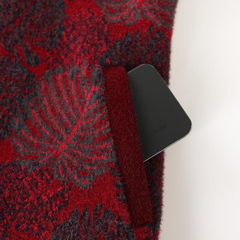 Elegant Fleece-Lined Wool Coat for Middle-Aged & Elderly Women - Cozy, Thickened Winter Jacket for Moms