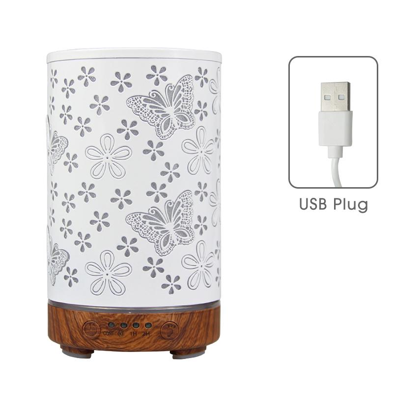 Desktop Decorative Lamp & Essential Oil Diffuser USB Ultrasonic Air Humidifier with LED Night Light Ambiance Lamp for Bedroom