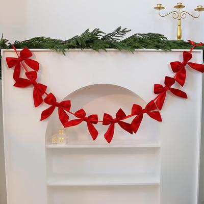 Weihnachts-Kamin-Banner Winter-Feiertags-Schmuck Weihnachts-Lichterkette Für Kaminsims Kamin Party Haus Innen Außen Treppe