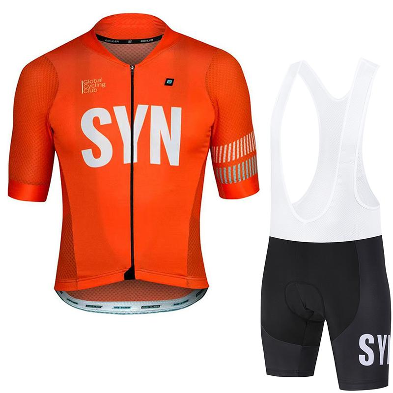 Cycling Suit Set Short Sleeved Men's Cycling Jersey Breathable Cycling Bib Sports Shirt Summer Quick Drying Clothes