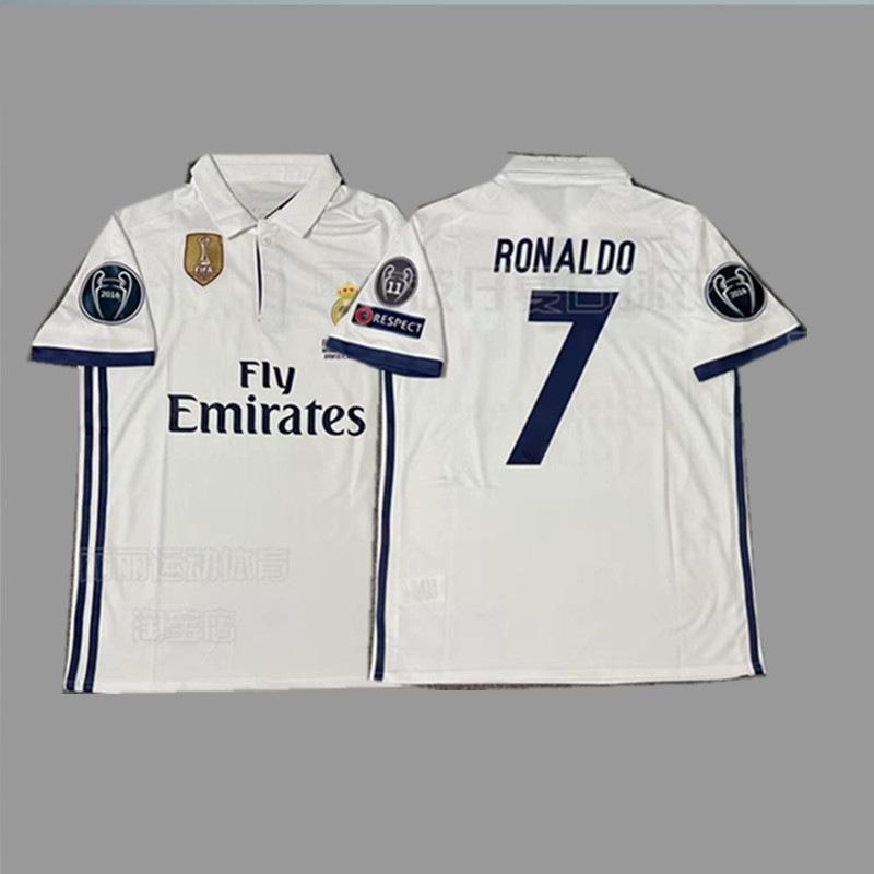 Maglia da calcio vintage Beckham Zidane Messi C Ronaldo maglia classica da campionato