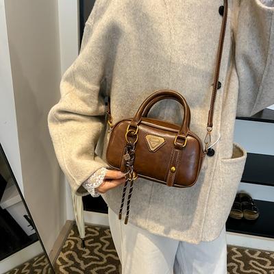 Kuddeväska dam 2025 ny bärbar liten väska axelremsväska fabrik enstycksleverans