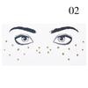1 Stk Face Tattoo Stickers Spot Water Transfer Stickers Eye Glitter Freckles Hot Gold Face Eye Pasta Personality Decoration