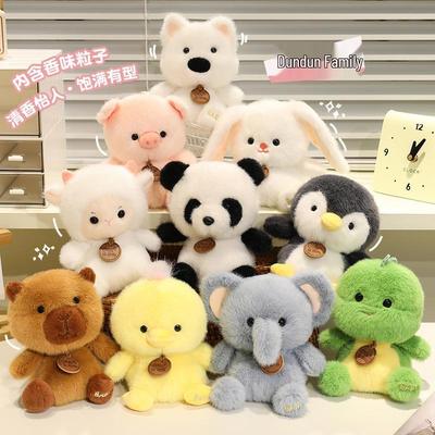 Xiang Dundun Happy Land Raccoon Plush Doll - Cute Trendy Desktop Companion