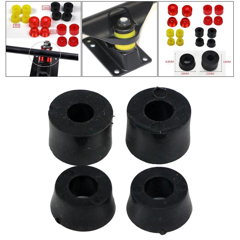 Universal PU Shock Pad Bushings Kit Conical Cylindrical Design for Skateboard Trucks and Longboards