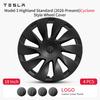 AAAIK1 4PCS Hubcaps for Model 3 Highland 2026 Standard 18Inch Full Rim Covers Replacement Wheel Cover Accessories Only for Standa