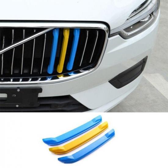 For Volvo XC60 - 3PCS 3-Color Front Bumper Center Hood Grill Strip