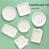 Disposable Thickened Round Paper Plates (20cm, 400-Pack)
