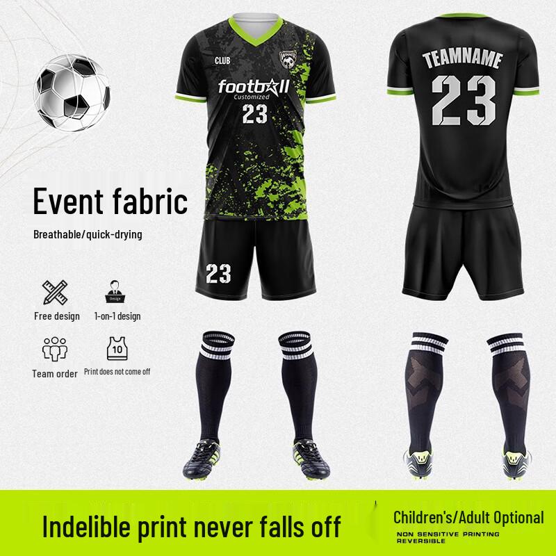 Unisex Short Sleeve Soccer Uniform Set