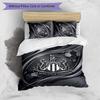 Set Lenzuola Stampato Newcastle United Football 3 Pezzi, Comodo Set Copripiumino per Camera da Letto Amico della Pelle