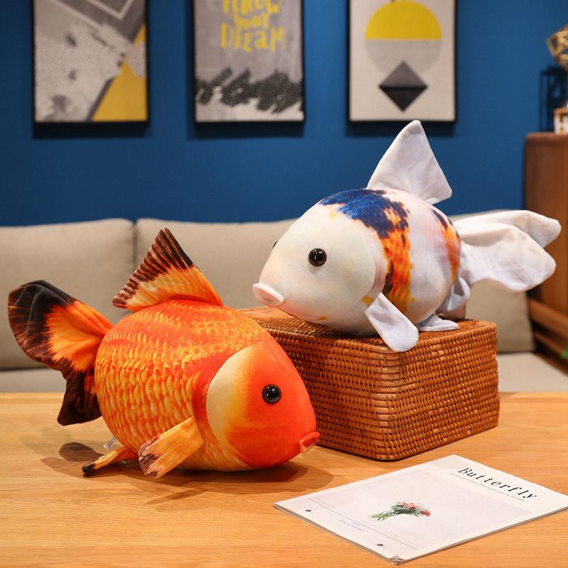 Cartoon Simulation Goldfish Doll Plush Toy Small Fish Doll Home Pillow Cushion Girl Soothing Doll