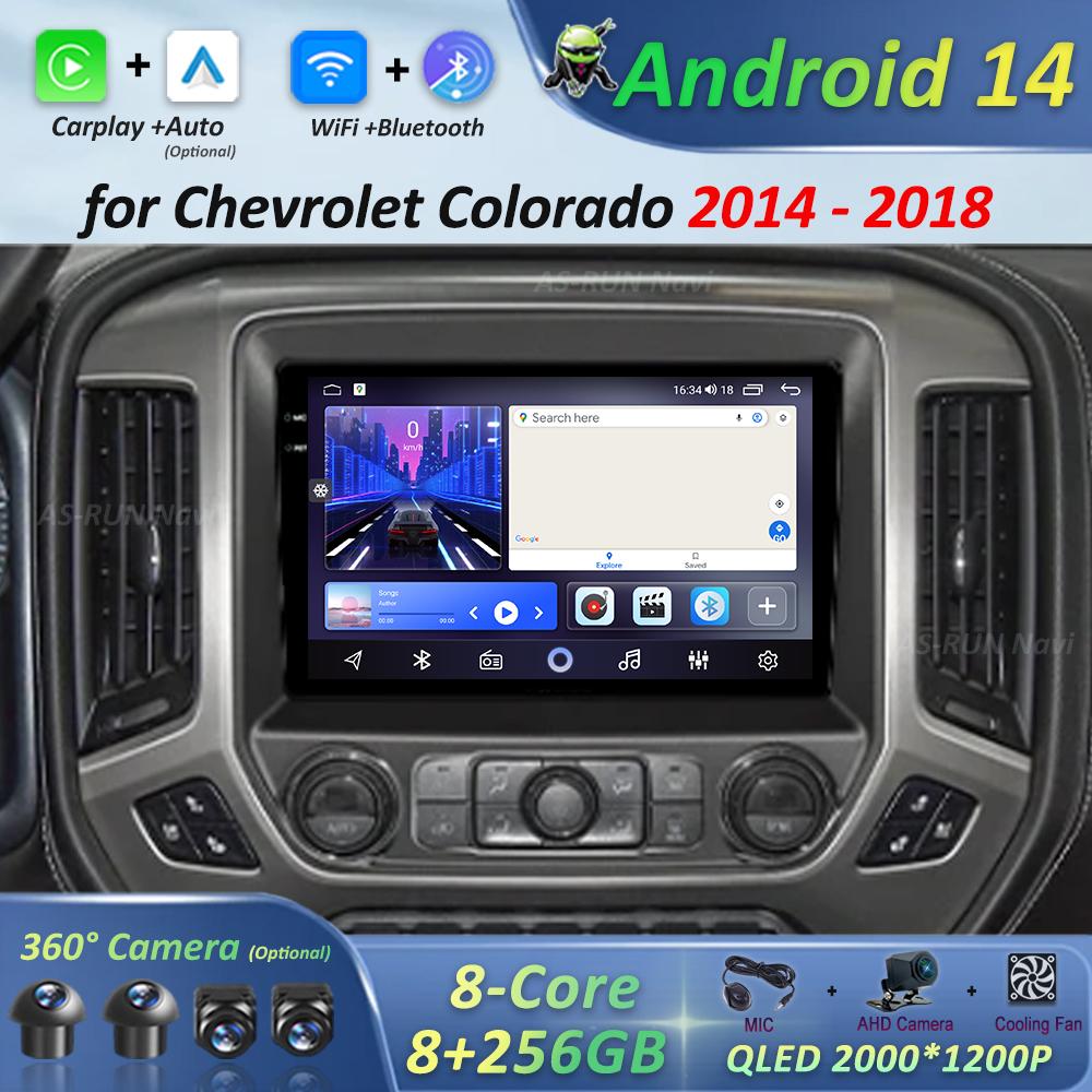 

Android 14 System Car Radio Multimedia Player for Chevrolet Colorado 2014 - 2018 GPS Navi WiFi IPS Screen DSP Stereo 4G
