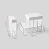 Kitchen Transparent Seasoning Box 4-compartment Salt Sugar Spice Jar Condiment Powder Dispenser Container Kitchen Supplies