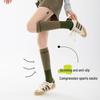 Women's Professional Compression Calf Socks for Cycling, Running, and Jump Rope - Autumn/Winter Slimming Fit