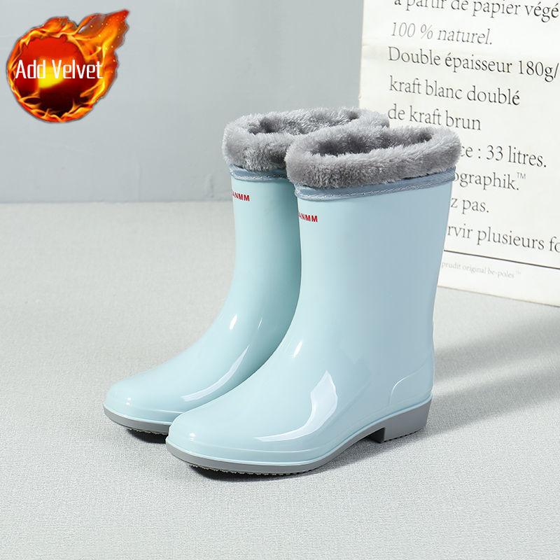 2025 New Women's Waterproof Ankle Boots All-Season Wear-Resistant Non-Slip Rain Boots for Outdoor Premium Quality Hot Sale