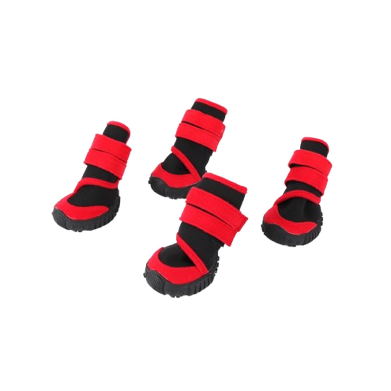 

Обувь для собак Обувь из хлопка для домашних животных Зимние сапоги для снега XXS красный