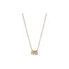 Classic Logo Brass Necklace Women Necklaces Rose-Gold C9446-OZA