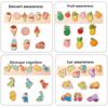 Wooden 3d Kids Shape Puzzle Animal Figures Early Education Cognitive Development