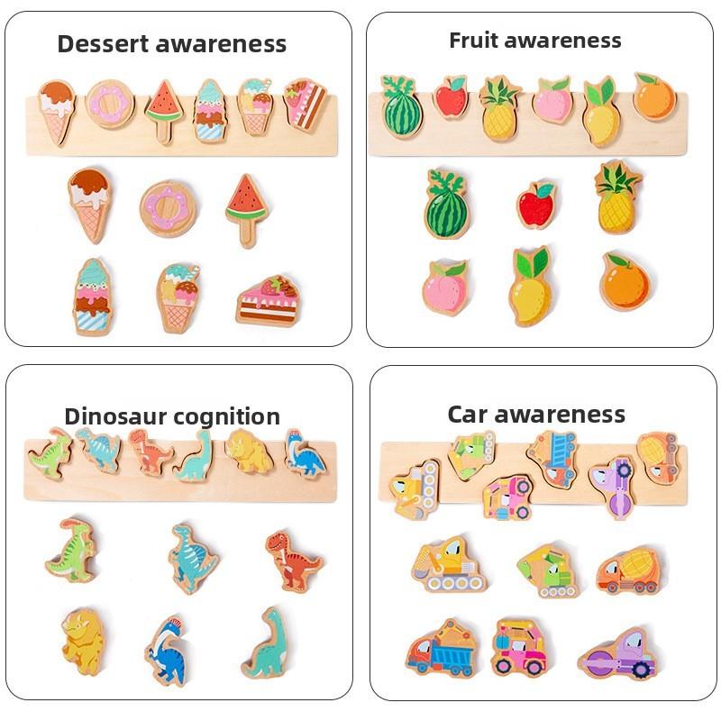 Wooden 3d Kids Shape Puzzle Animal Figures Early Education Cognitive Development