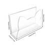 Letter Holder Clear Acrylics Mail Sorter Letter Rack Envelope Organiser for Desk Mail Envelope Organization 15x5.5x10cm
