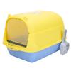 Extra Large Splash-Proof Enclosed Cat Litter Box with Sand and Feces Tray & Free Shipping