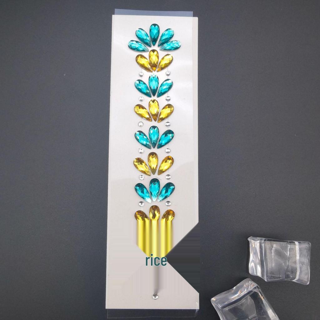 Rhinestone Masquerade Face Stickers for EDM & Carnival