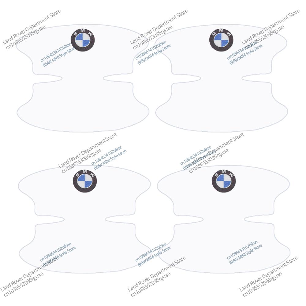 4/8Pcs Car Door Handle Bowl Protector Film For BMW M Performance E36 E46 E39 E60 E87 1 2 5 Series Anti-Scratch PVC Accessories FP7