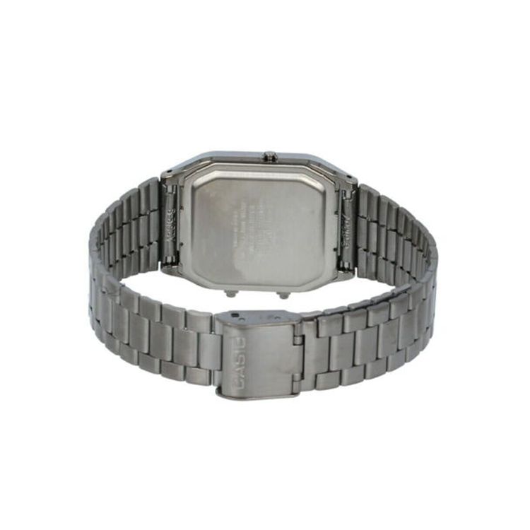 Casio Youth Series Square Dial Dual Display Business Fashion Retro Casual Quartz Movement Men Watches White AQ-230GG-9A