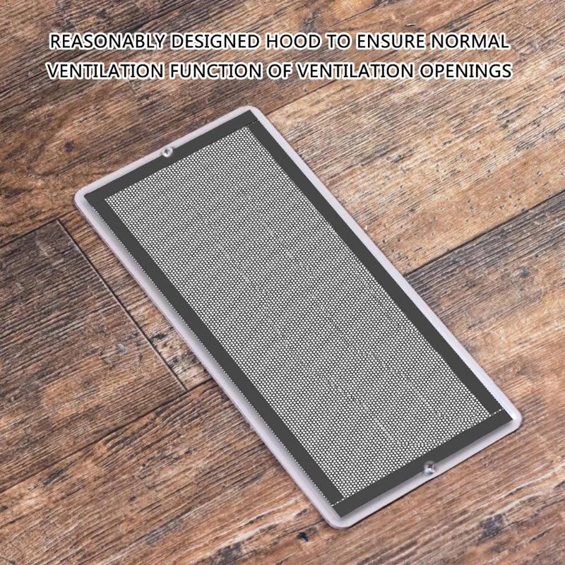 2/4Pcs Magnetic PVC Floor Vent Mesh Cover Replacement Air Vent Screen Cover Floor Register Cover Vent Screen Trap