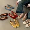 Retro Grandma Shoes Girl Autumn 2025 New Gentle Fairy Wind Round Head Shallow Mouth Soft Sole Mary Jane Shoes