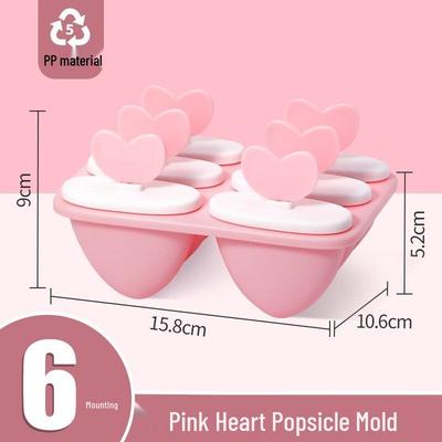 Heart-Shaped Popsicle Mold Set