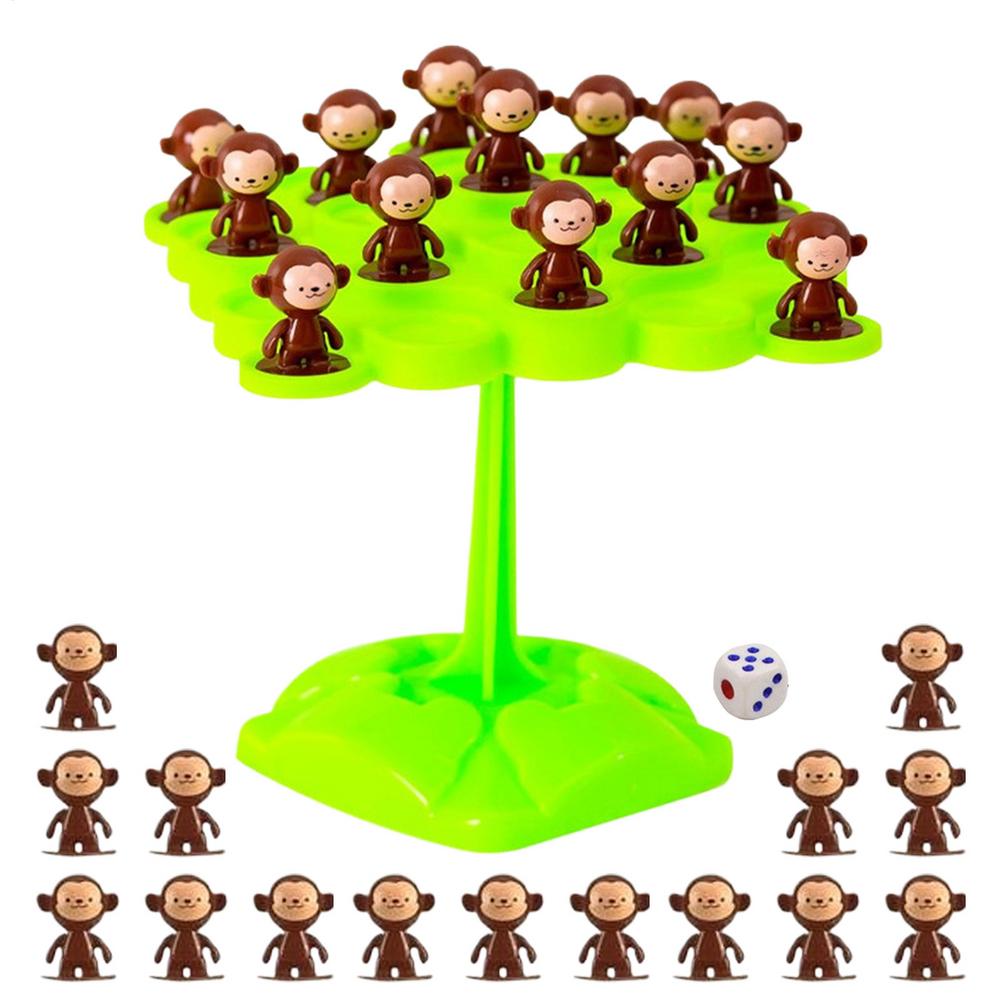 Monkey Tree Balancing Game Early Education Toy Interactive Board Game For Kids Boys Girls Preschoolers Kindergarten School