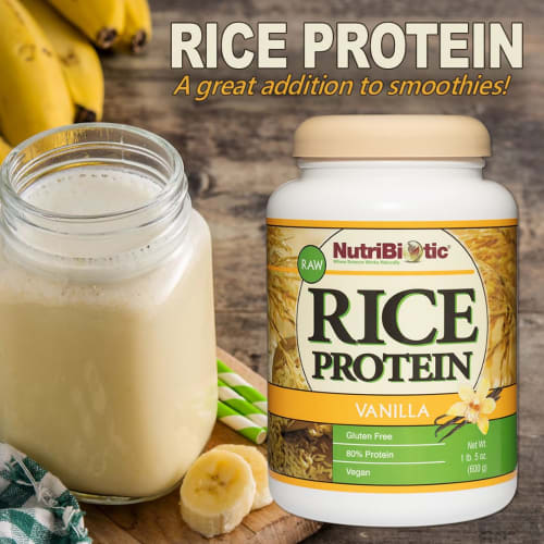 NutriBiotic, Raw Rice Protein, Vanilla, 1 Lb 5 Oz (600 G)