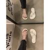 Evening Slippers 2025 New Flat Shoes Pinch Feet Cool Slippers Fairy Style Beautiful Sandals Women's Summer Wear
